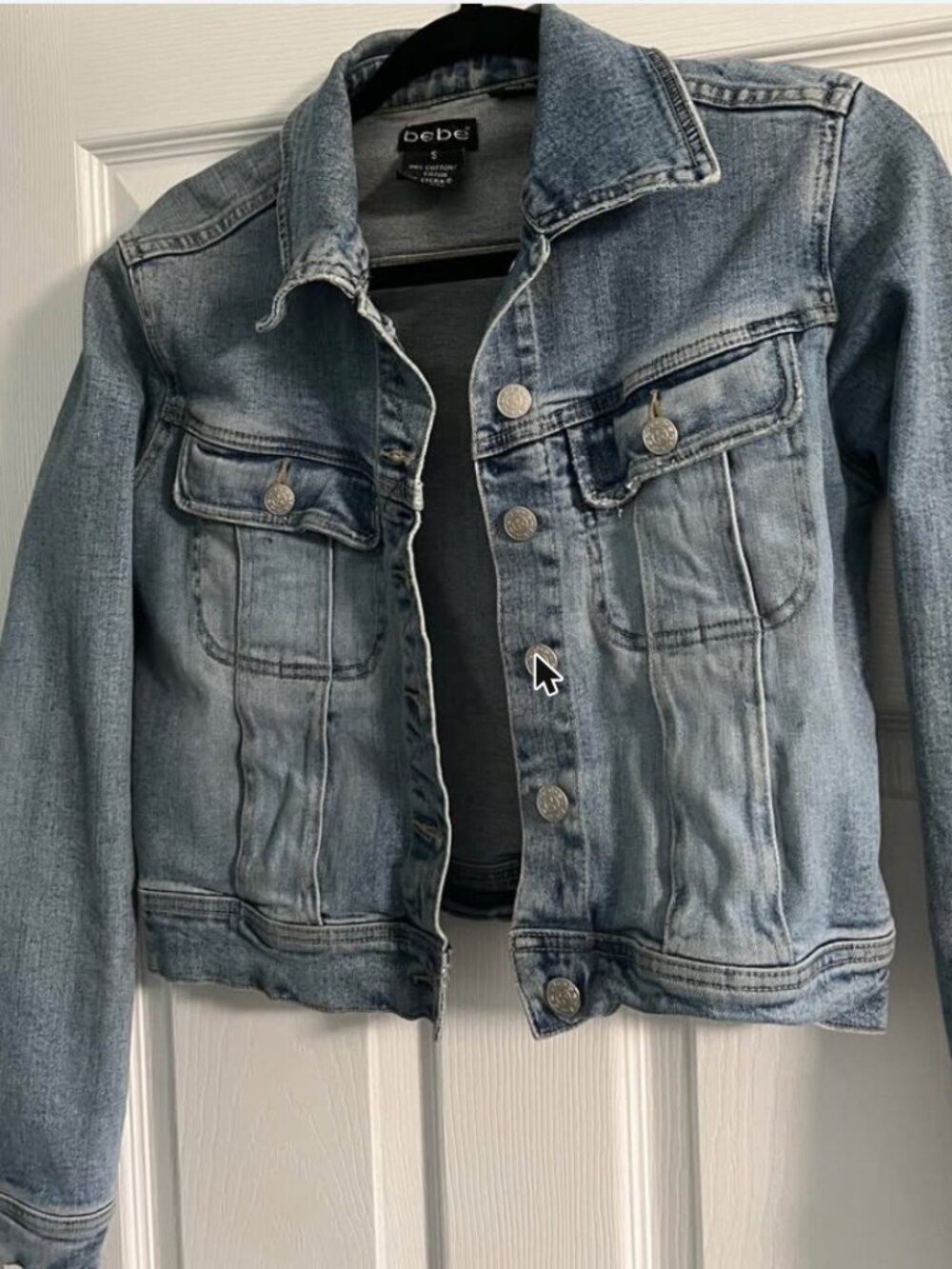 Bebe Denim Jacket Size S